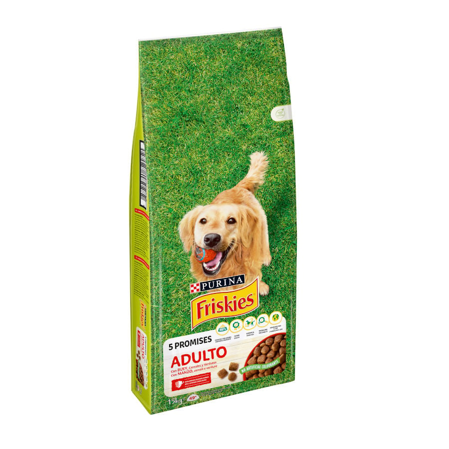 Friskies Adult Buey y Verduras pienso para perros