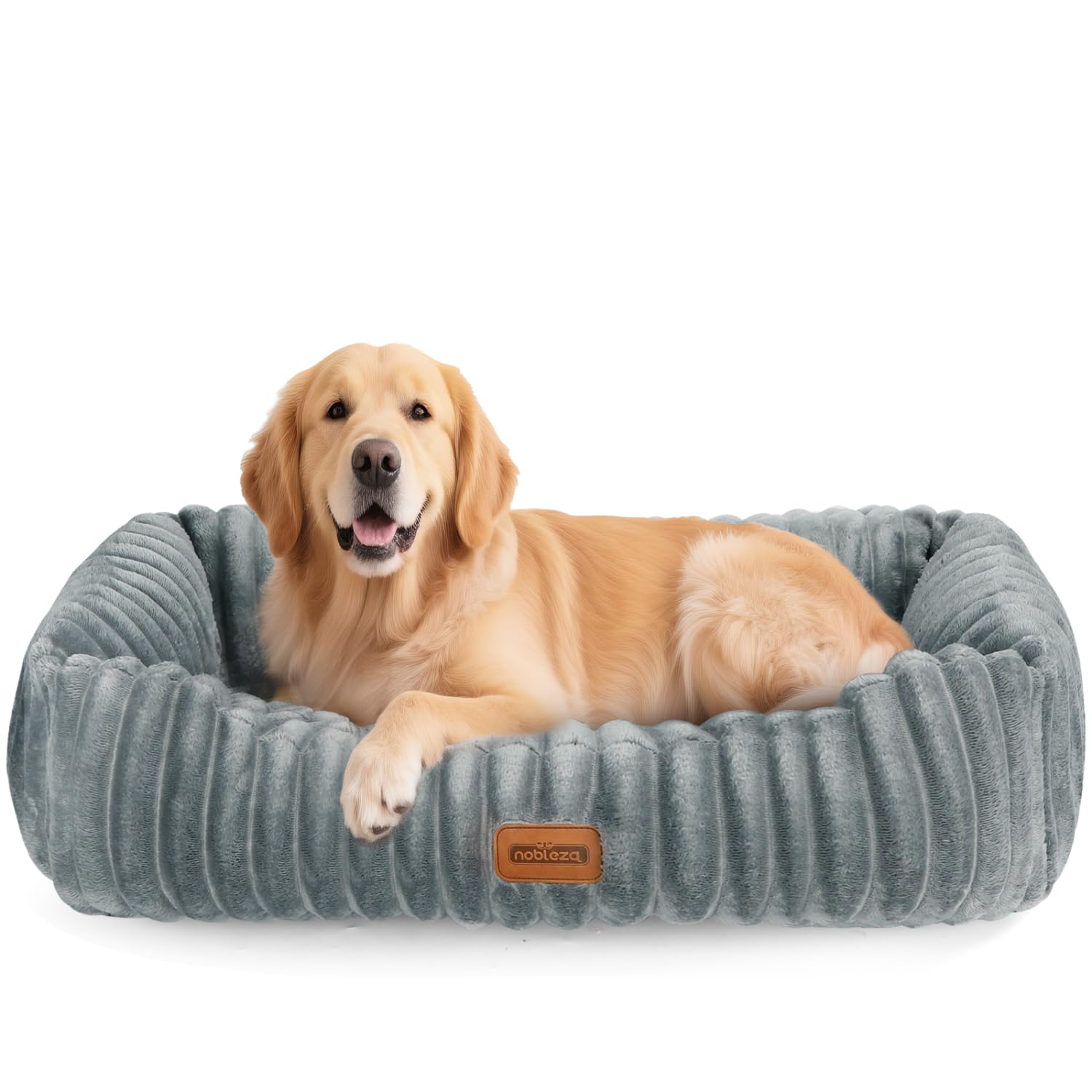 Nobleza Cama para Perro Pequeño, Cama de Perro Lavable, 75x65x20cm para Perros con Suave Relleno de Esponja, Fondo Antideslizante, Funda Extraíble,