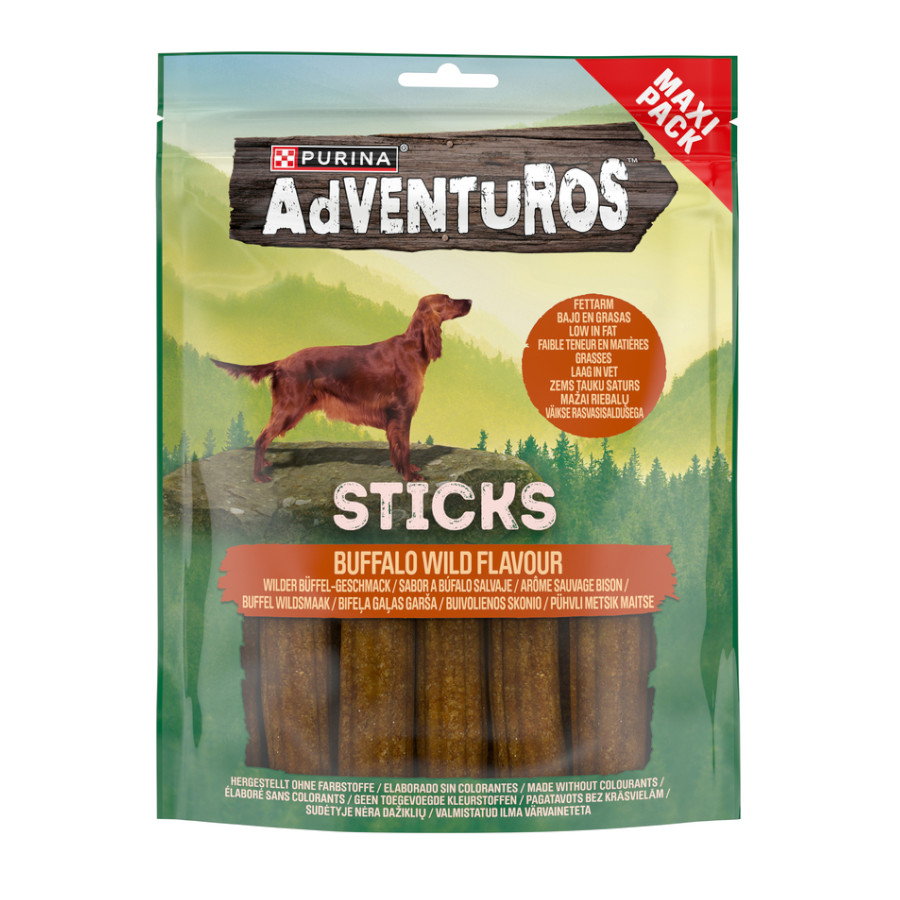 305 g Adventuros Palitos Búfalo para perros