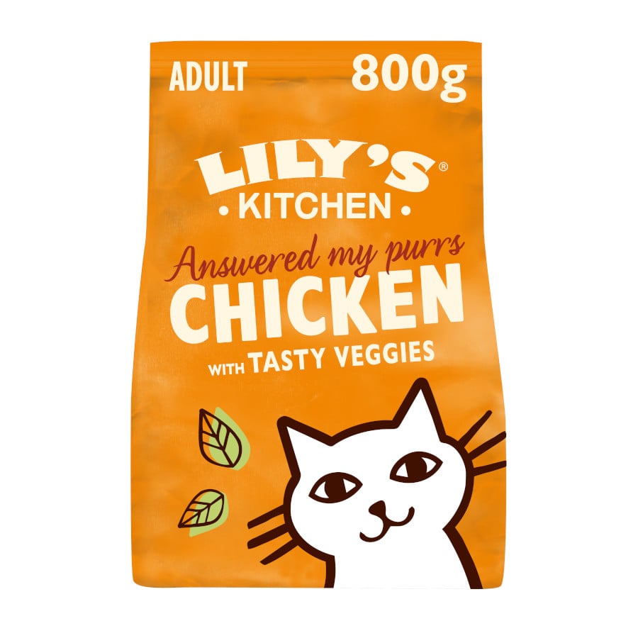 800 g Lily’s Kitchen Grain Free Pollo pienso para gatos