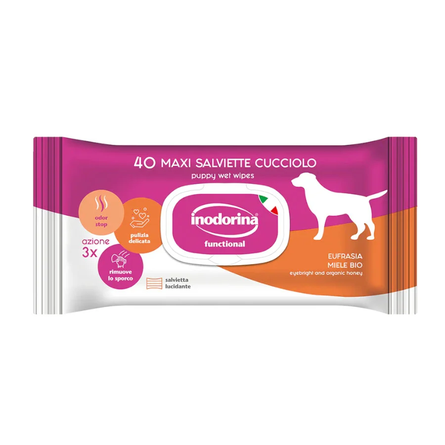 Inodorina Toallitas Húmedas para cachorros