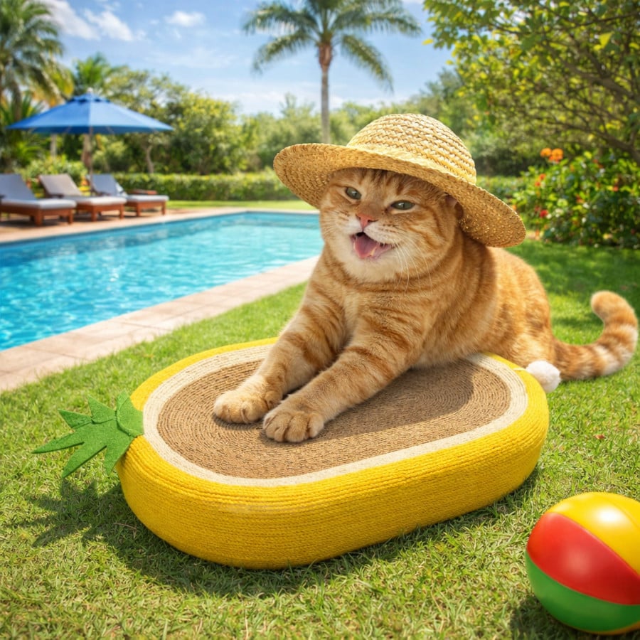 Summer Vibes Piña rascador para gatos