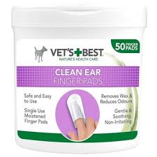 Vet's Best Finger Pads Limpiador de oídos para perros