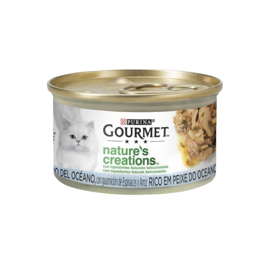 85 g Gourmet Nature’s Creations de Pescado del Océano lata para gatos