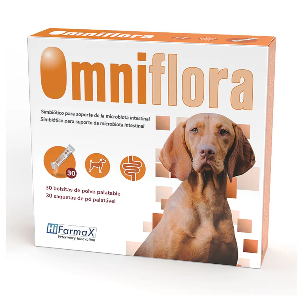 OMNIFLORA 30 sobres de 2 g suplemento digestivo para perros Hifarmax
