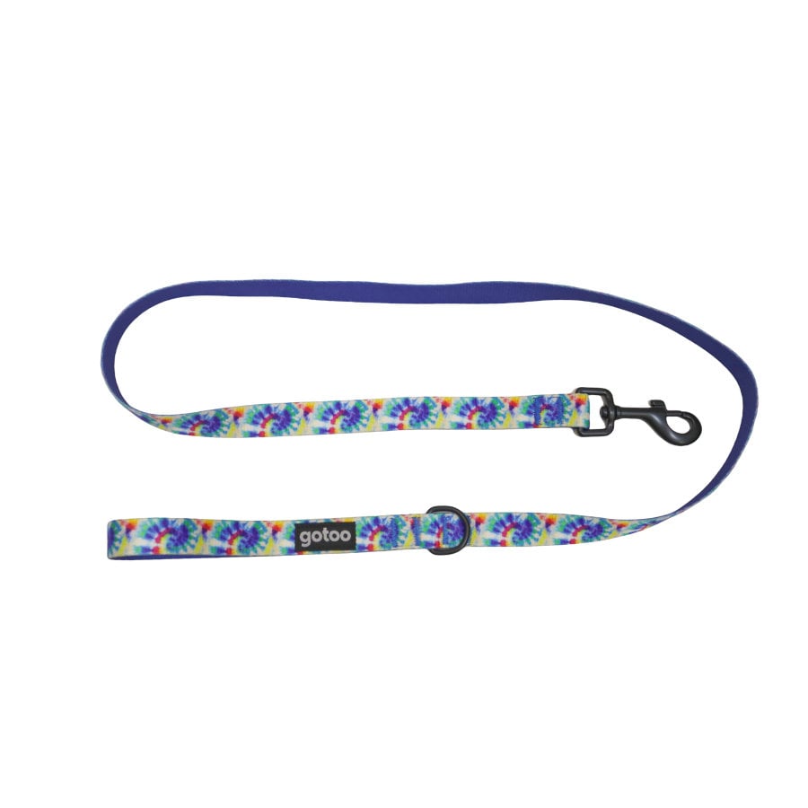Gotoo Correa estampado azul para perro
