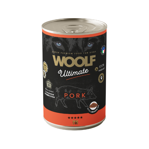 Woolf Ultimate Húmedo Perro – Cerdo 400gr