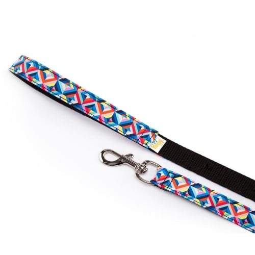 Pamppy psicodélica correa de algodón y poliéster multicolor para perros