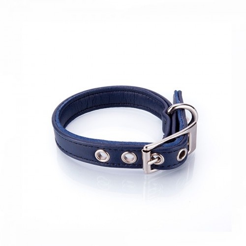Pamppy Collar de cuero vegano especial Toy color Azul