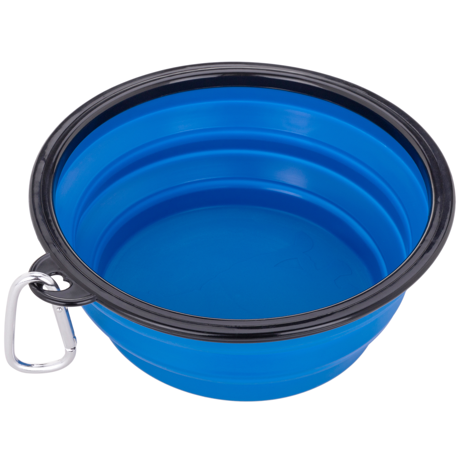 Comedero plegable de goma para mascotas 1000 ml azul