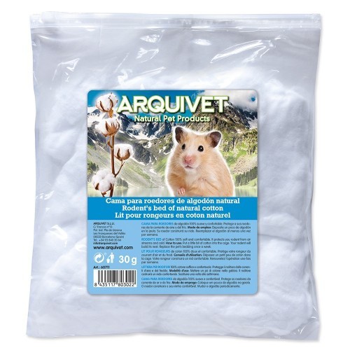 Algodón para hamsters color Blanco, , large image number null