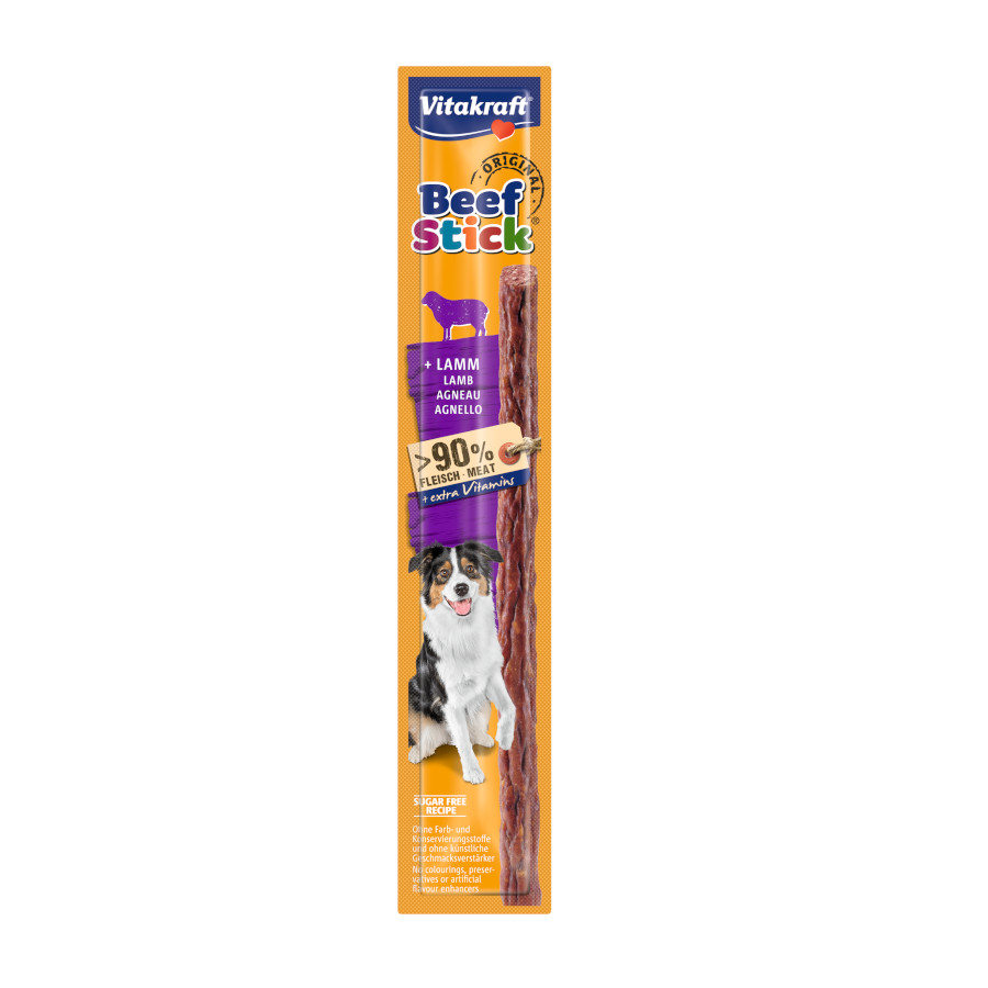 4 barritas Vitakraft Palitos Cordero para perros ¡Pack ahorro!