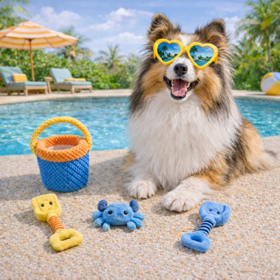 Summer Vibes Set Juguetes para perros
