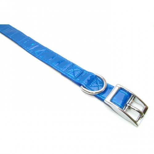 Collar de charol para perros color Azul, , large image number null