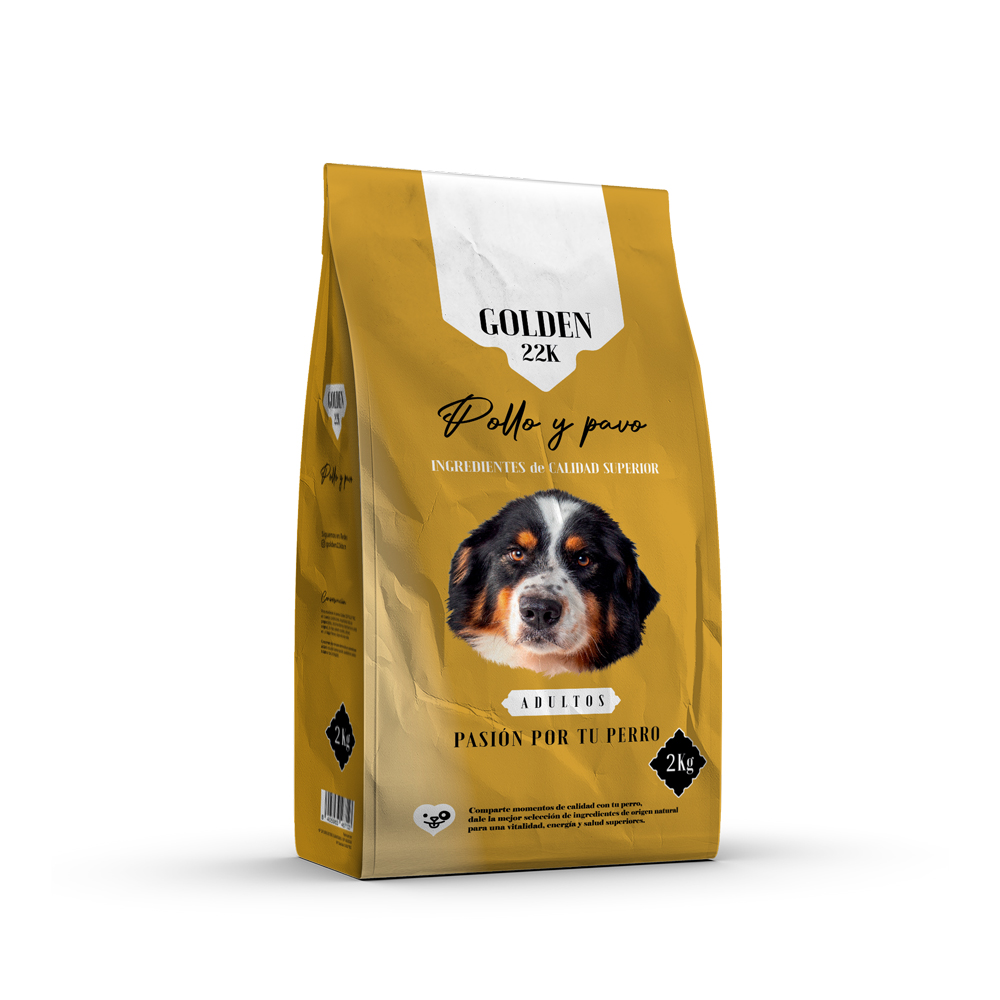 PIENSO GOLDEN22K ADULTO POLLO Y PAVO