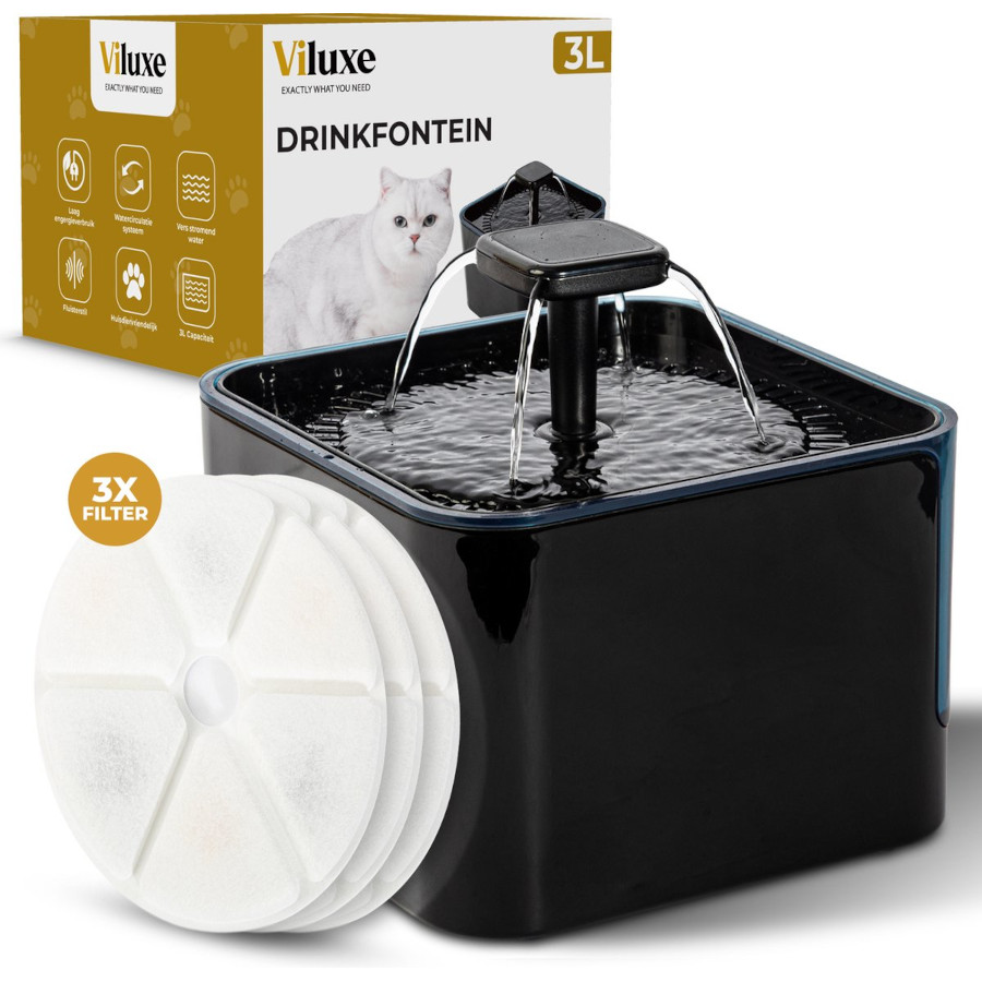Viluxe Fuente silenciosa para gatos