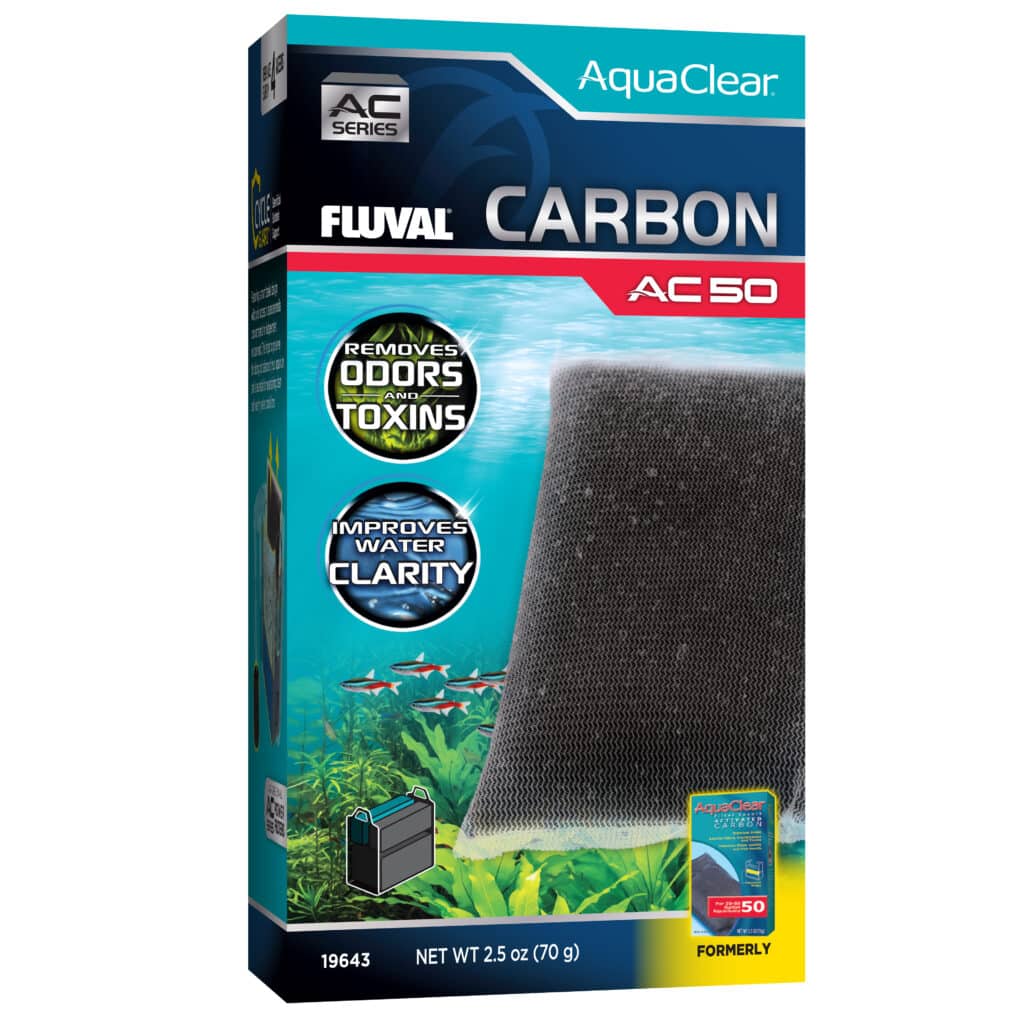 Carga Carbón Activo para filtro mochila para acuario Fluval AquaClear AC50, 1pc