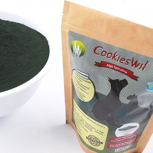 Planeta fertilizante Huracán Suplemento alga espirulina perros y gatos Cookieswil