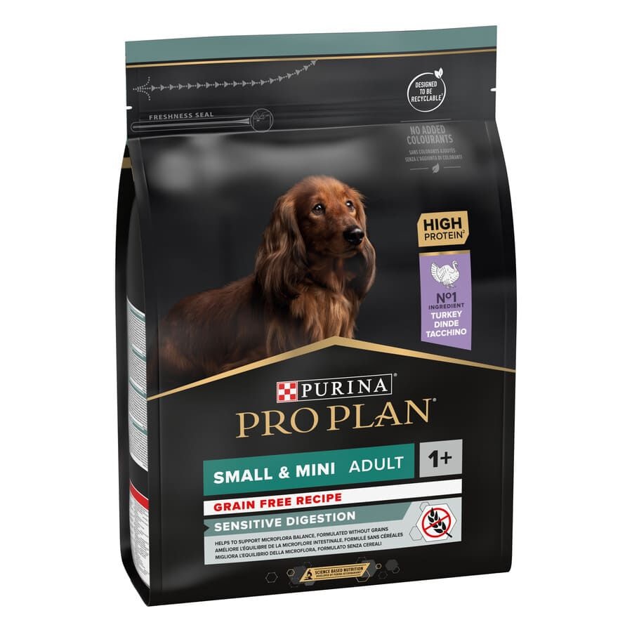 2.5 KG 2.5 kg Pro Plan Adult Small y Mini Digestión Pavo pienso para perros