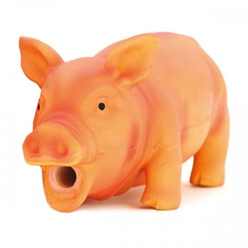 Cerdo látex de juguete para perros color Beige, , large image number null
