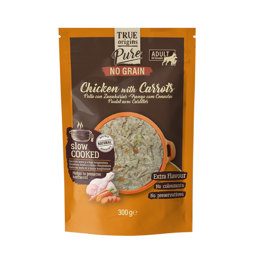 True Origins Pure Gently Coocked Pollo sobre para perros