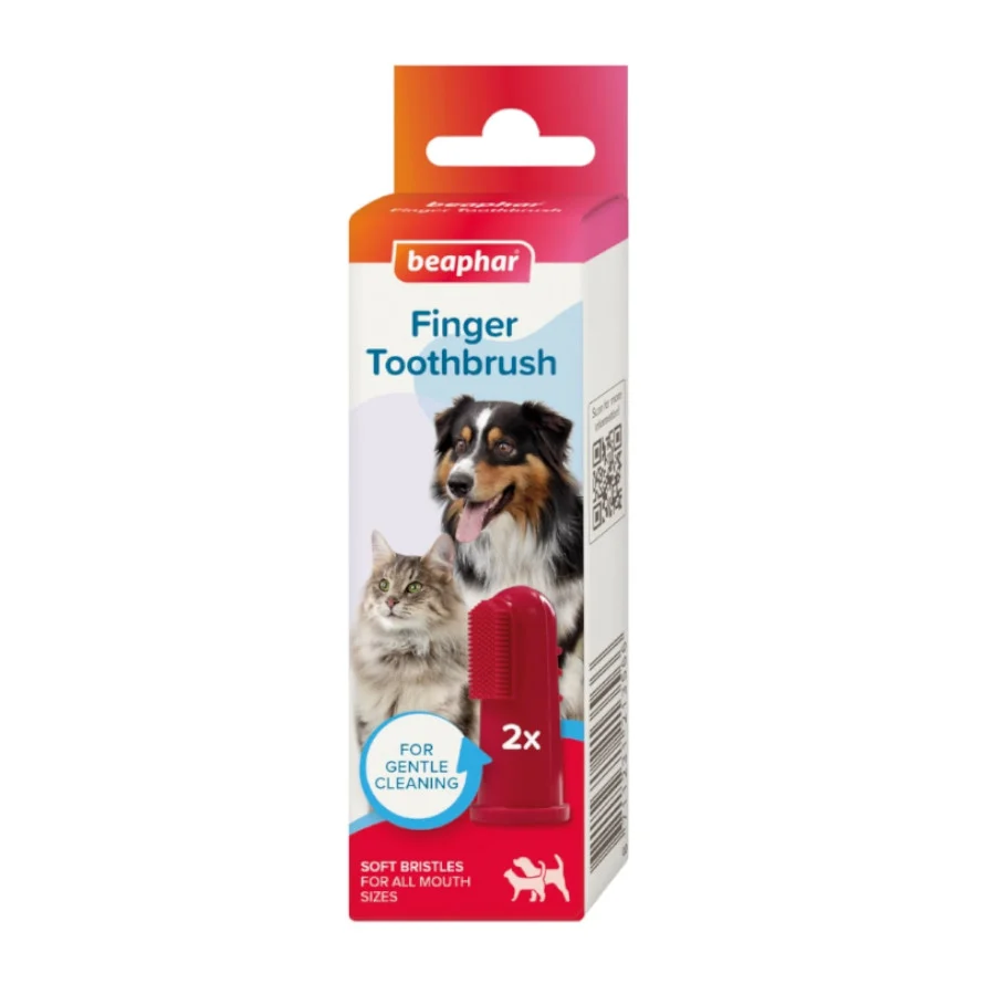 Beaphar Cepillo Dental de Dedo para Perros y Gatos