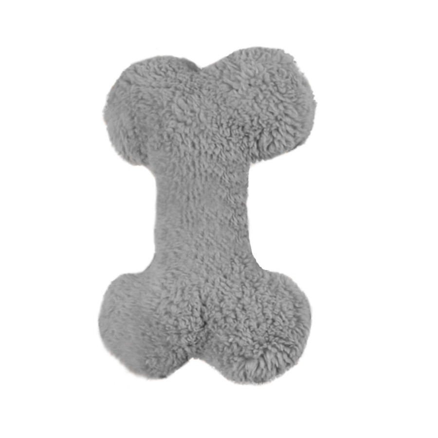 Tootoy! Hueso de Peluche con Sonido Gris para perros