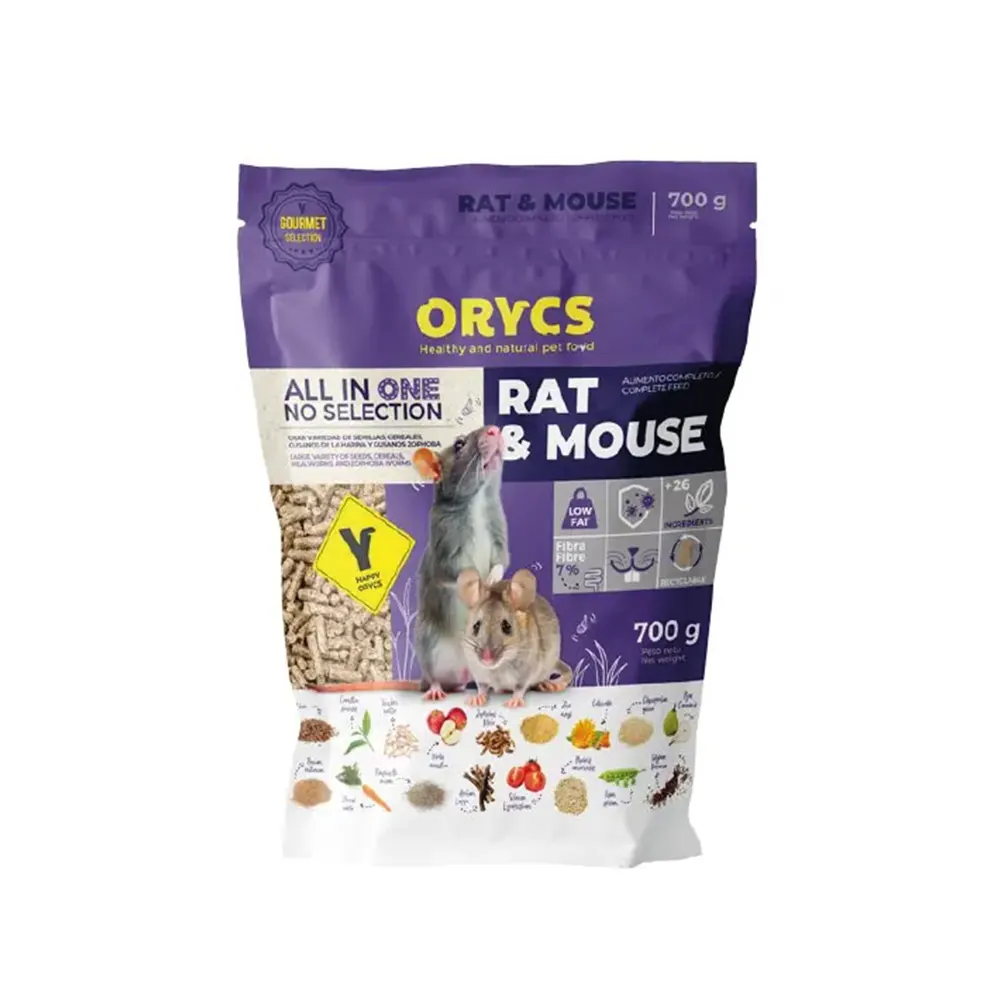ORYCS Rat & Mouse alimento completo para ratas y ratones 700 g
