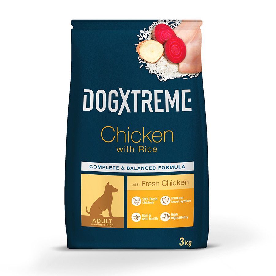 12 kg Dogxtreme Adult Pollo y Arroz pienso