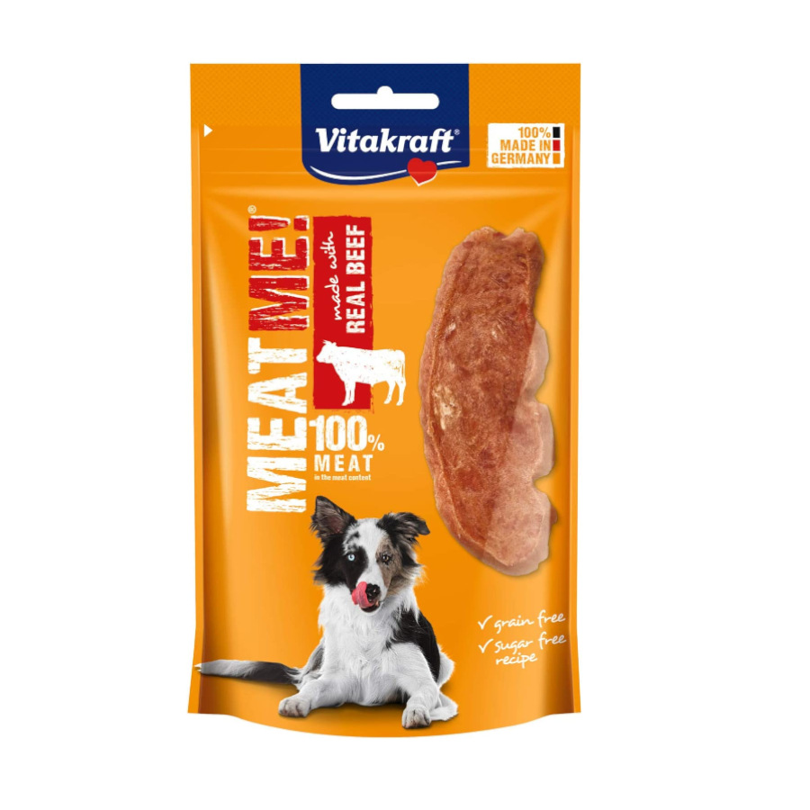 60 g Vitakraft Carne Deshidratada Ternera para perros