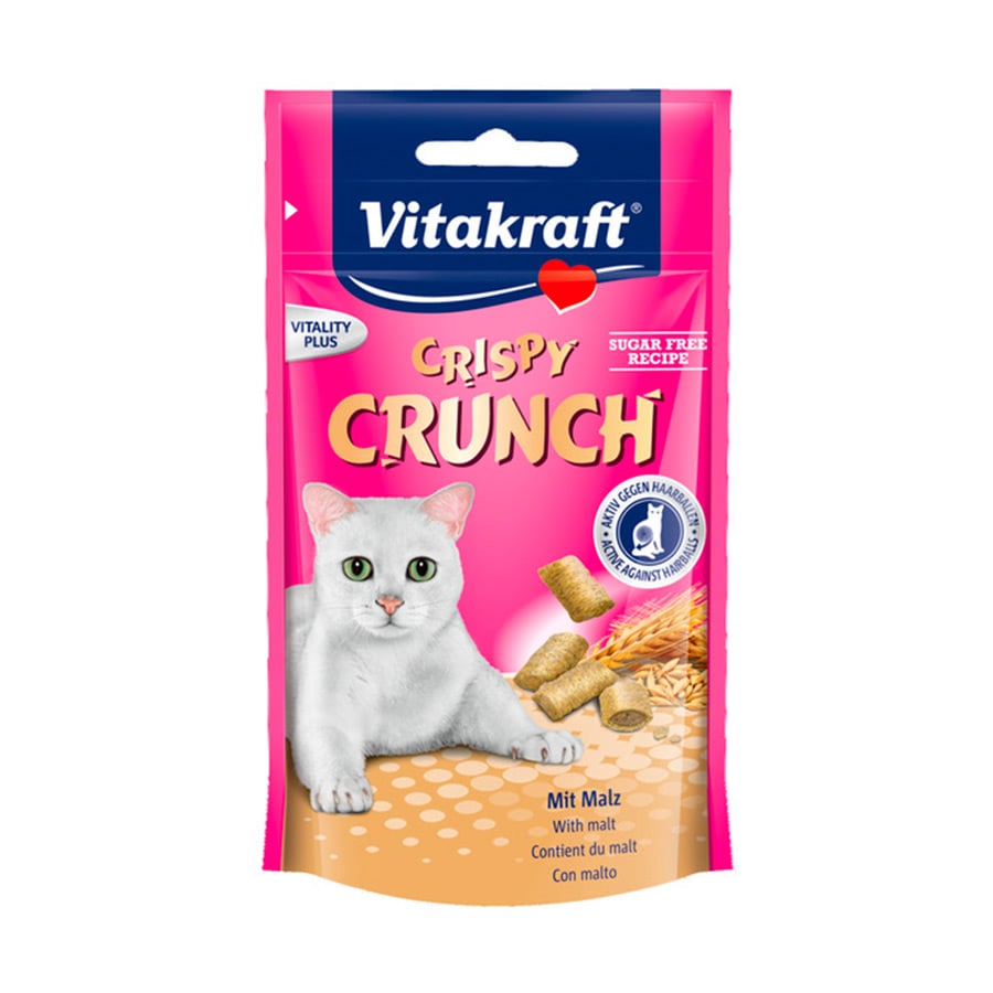60 g Vitakraft Crispy Crunch Bocaditos con Malta snacks para gatos