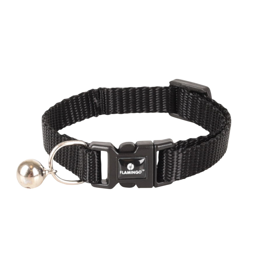 Flamingo Collar Ziggi Negro para gatitos