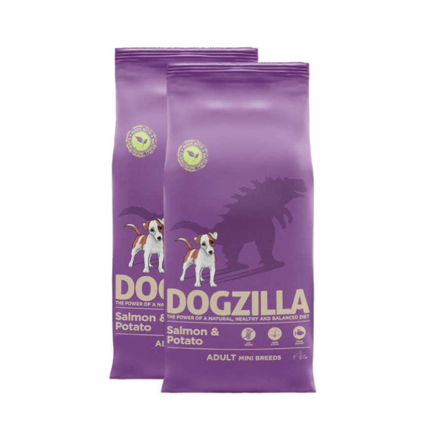 2 x 3 kg Dogzilla Mini Grain Free Salmón pienso para perros ¡Pack ahorro!