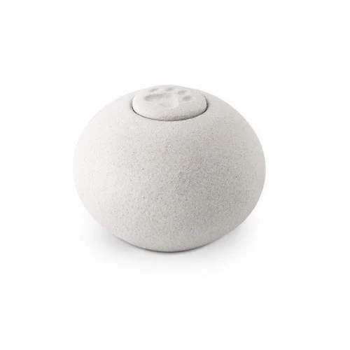 Urna Eco Esfera Tibet Huella color Blanco
