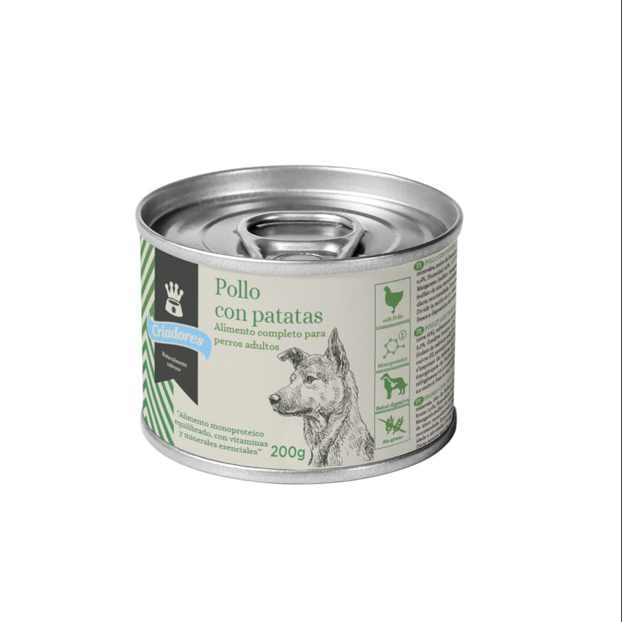 12 latas x 200 g Criadores Adulto Pollo y Patatas lata para perros ¡Pack ahorro!
