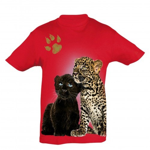 Camiseta Niño Tigre y Pantera bebés color Rojo, , large image number null