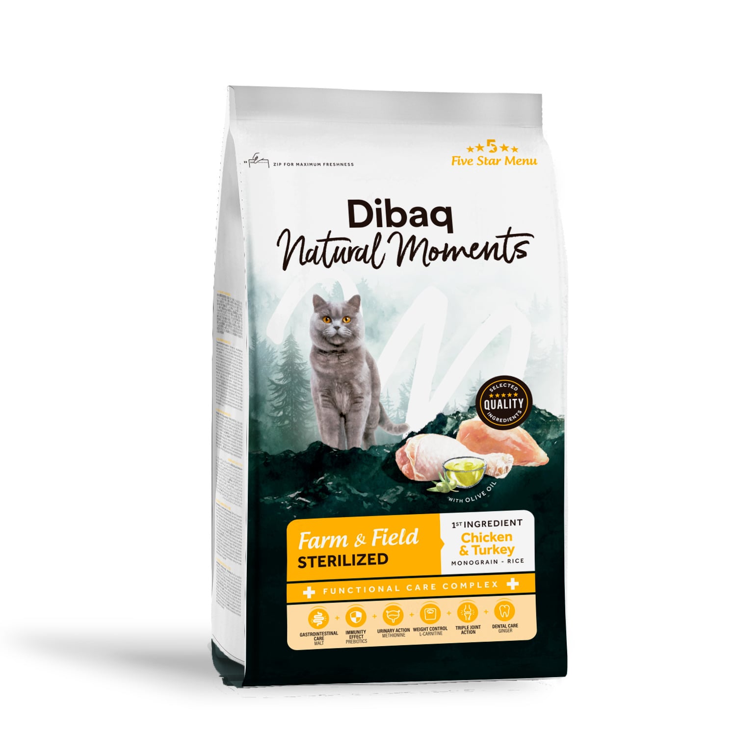 Dibaq Natural Moments Pienso Pollo y Pavo para gatos