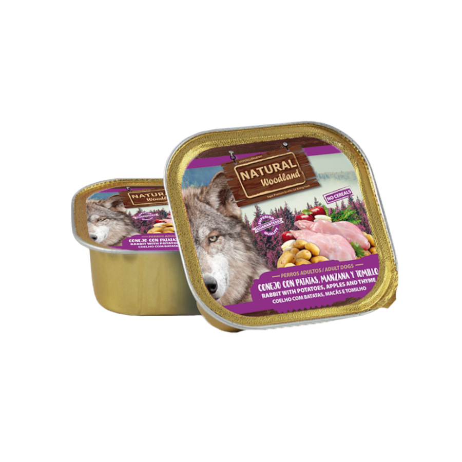400 g Natural Greatness Conejo con Patatas, Manzana y Tomillo lata para perros