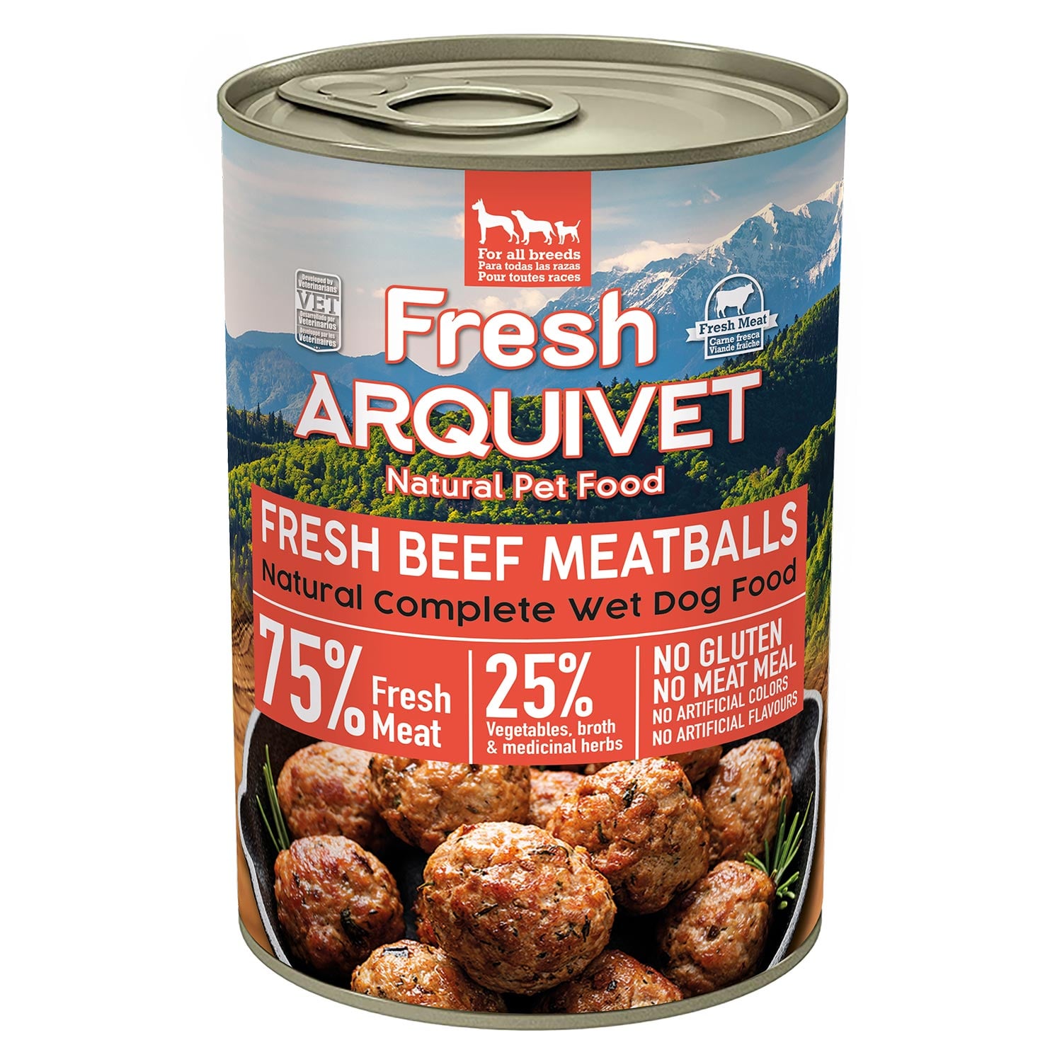 PACK 6 unidades – Fresh Beef Meatballs – Albóndigas con ternera, boniato y zanahoria – 400g