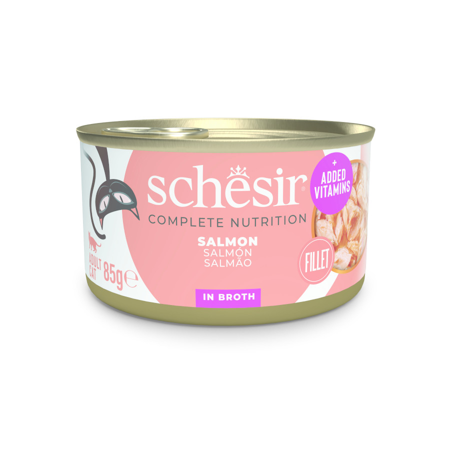 85 g Schesir Adult salmón lata para gatos