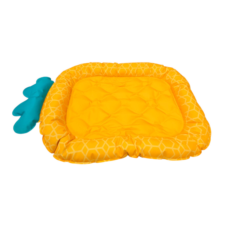 Summer Vibes Cama con forma de piña refrescante para perros