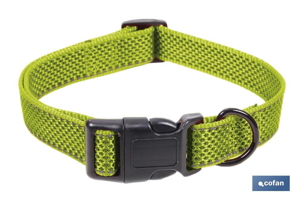 Collar Reflectante para Perros | Color Verde | Talla S (4 a 12 kg)