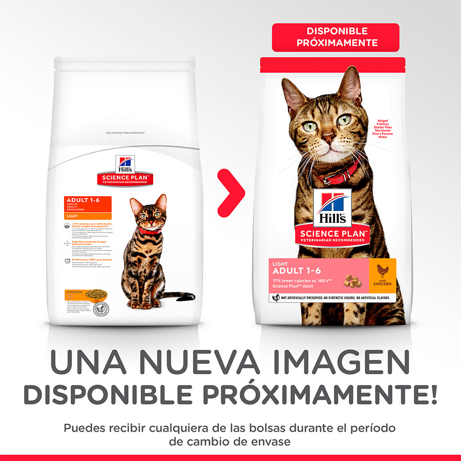 Hill's Adult Science Plan Pollo pienso para gatos, , large image number null