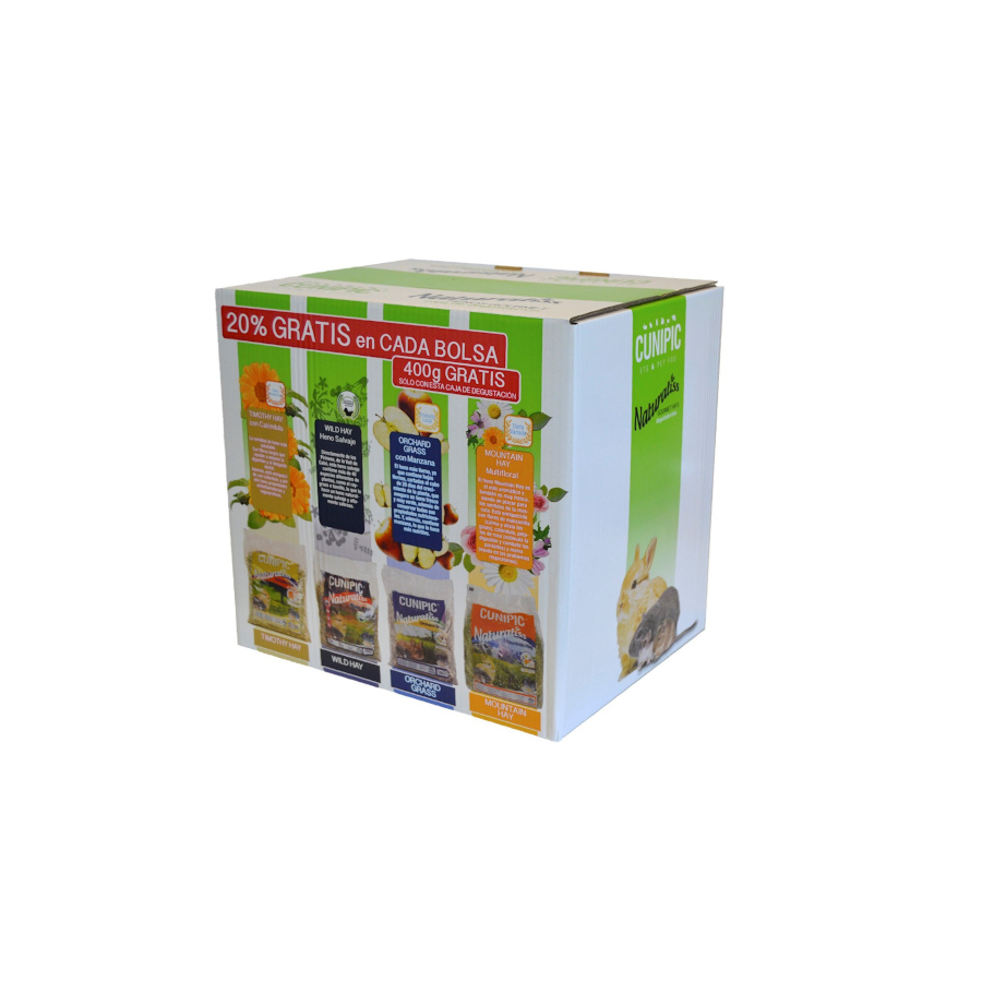 2 KG Cunipic Naturaliss Heno para roedores – Multipack 4