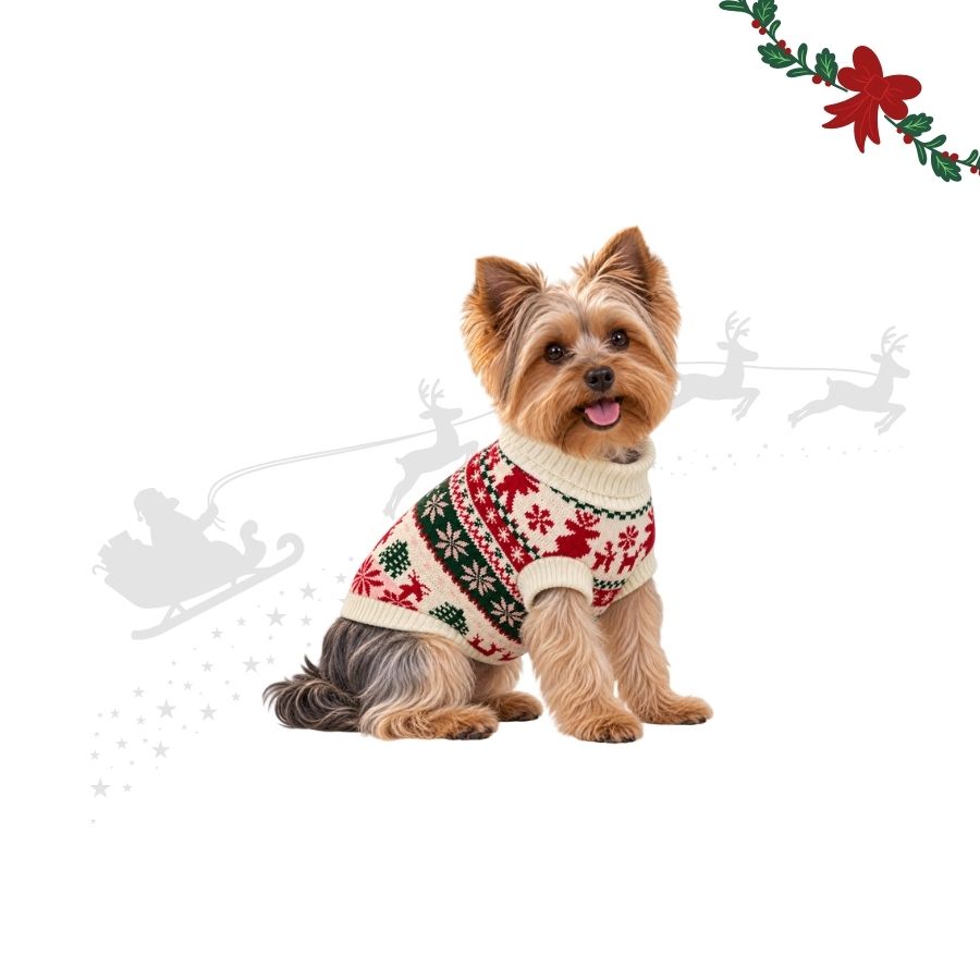 Wonder Christmas Jersey Navideño Fair Isle para perros