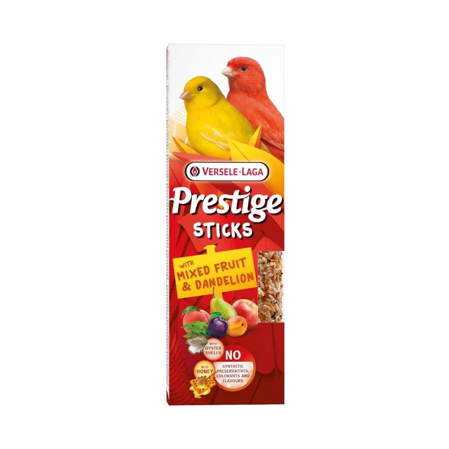 Versele-Laga Prestige Sticks Frutas y Diente de León para canarios