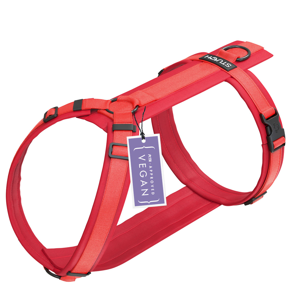 STUCH Arneses acolchado para perros (ROJO, M)