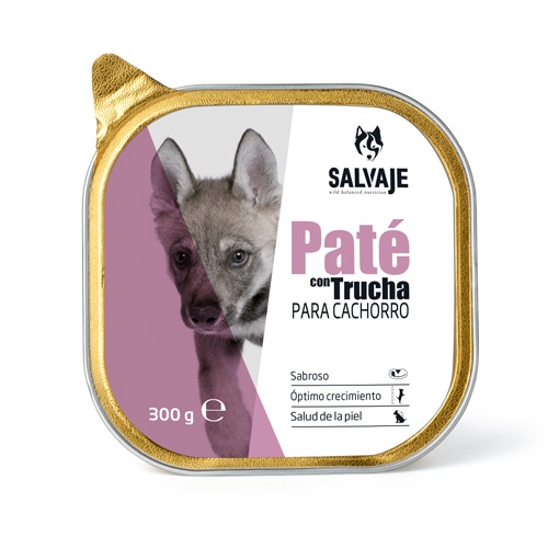 24 tarrinas x 300 g Salvaje Puppy Trucha en Paté tarrina ¡Pack Ahorro!