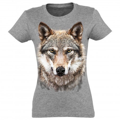 Camiseta Mujer Lobo color Gris, , large image number null