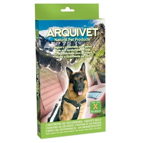 Cinturón de seguridad para perros color Negro